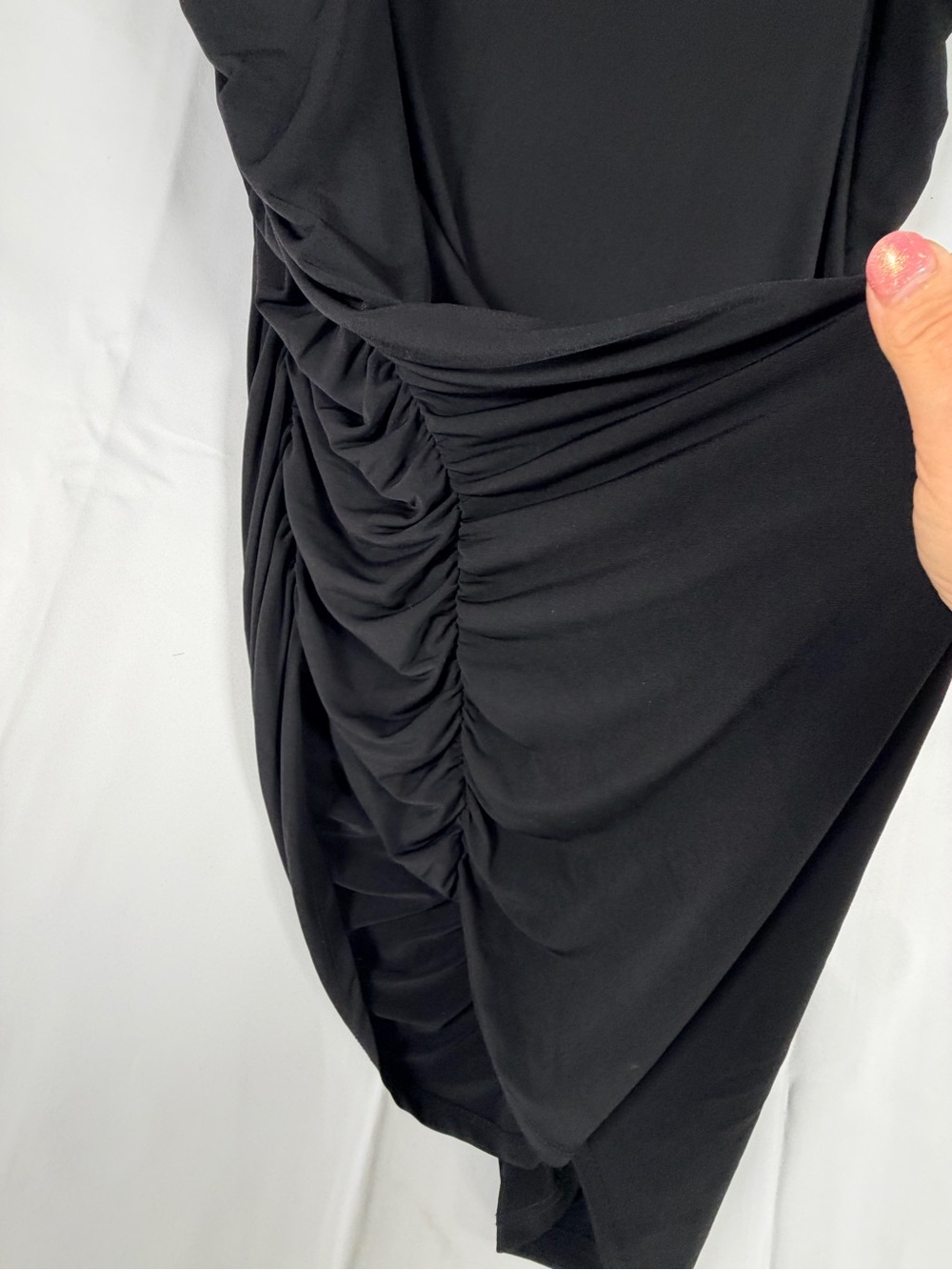 TORRID Women’s Size 4 4X 26 Skirt Midi Length Studio Knit Pencil Ruched NWT NEW - Picture 12 of 16